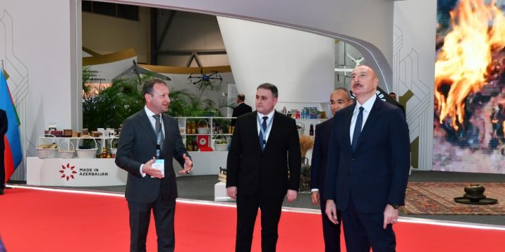 Prezident İlham Əliyev SPECA ölkələrinin sərgisinin açılışında iştirak edib