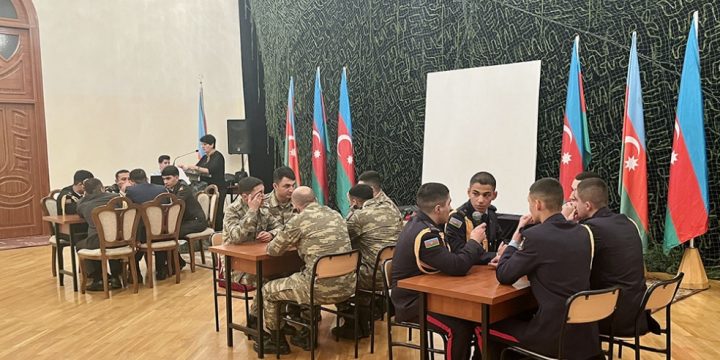 Hərbi qulluqçular arasında bilik yarışması keçirilib