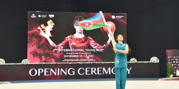 Bədii gimnastika üzrə ikinci beynəlxalq “Ocaq kuboku” yarışının açılış mərasimi keçirilib