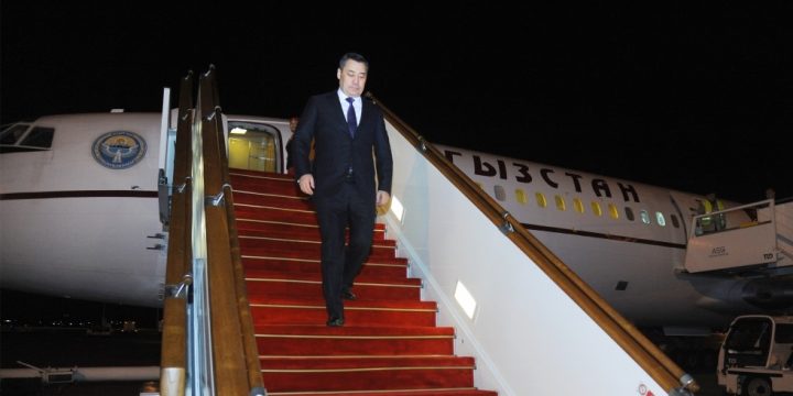 President of Kyrgyzstan Sadyr Japarov arrives in Azerbaijan for working visit