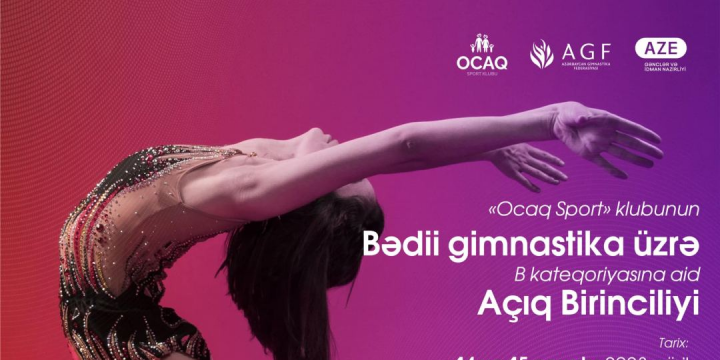 Bakıda “Ocaq Sport” klubunun bədii gimnastika üzrə açıq birinciliyinin son günü keçirilir