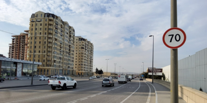 Ziya Bünyadov prospektində sürət həddi endirilib