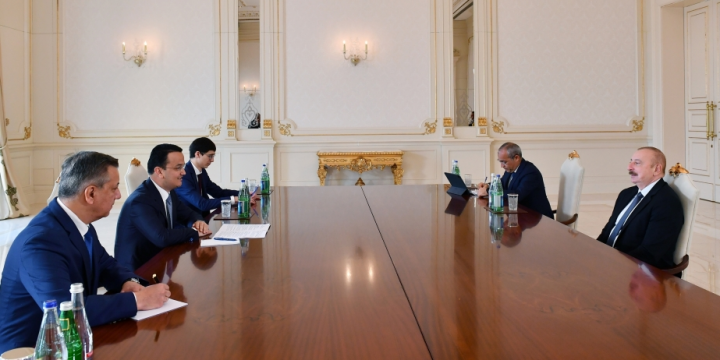 President of Azerbaijan Ilham Aliyev received Minister of Investment, Industry and Trade of Uzbekistan