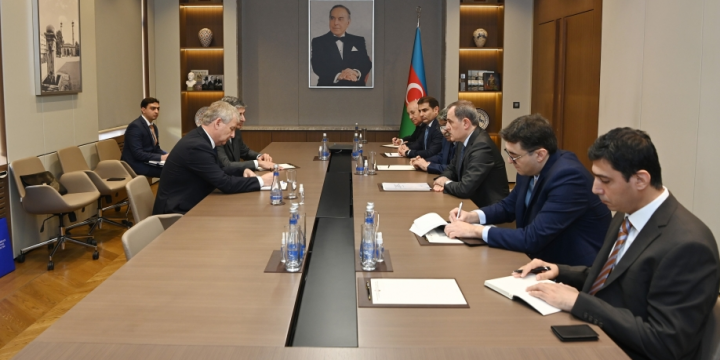 Azerbaijani FM meets with President of Eurasian Patent Office