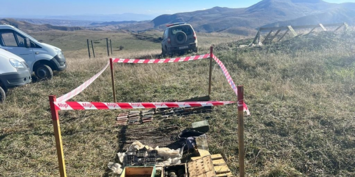 Qubadlıda xeyli sayda silah-sursat aşkarlanıb