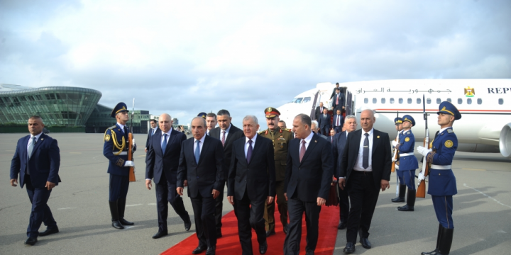 President of Iraq Abdullatif Jamal Rashid arrives in Azerbaijan for official visit