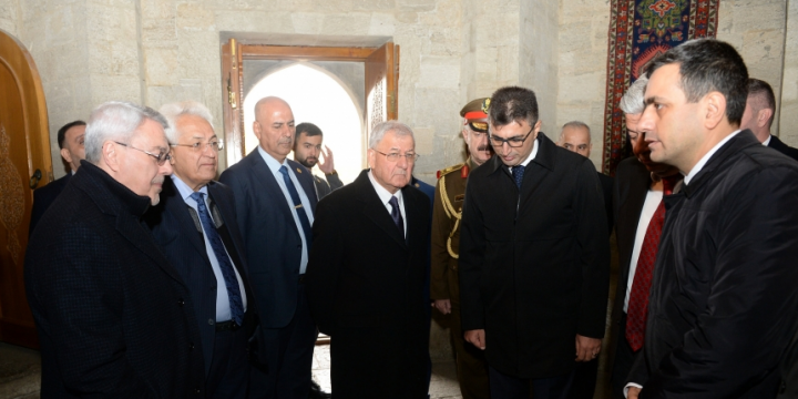 İraq Prezidenti Əbdüllətif Camal Rəşid İçərişəhərlə tanış olub