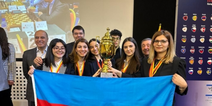 Azerbaijani female chess players take silver at European Team Championship in Budva