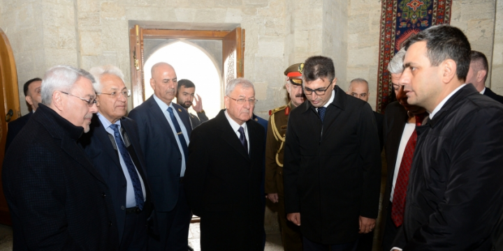 President of Iraq Abdullatif Jamal Rashid visits Icherisheher