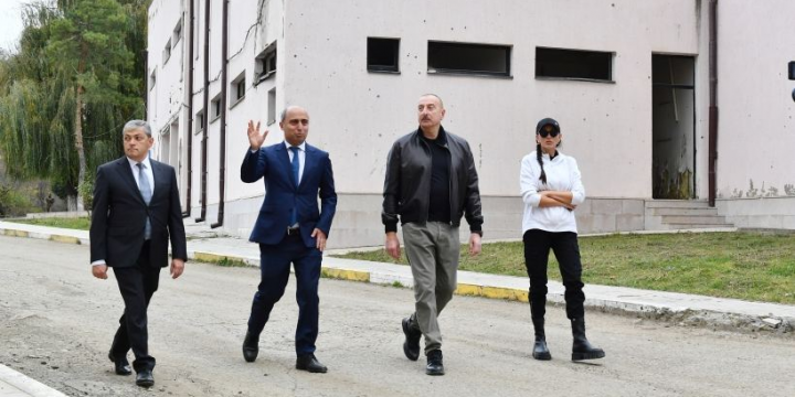 President Ilham Aliyev viewed buildings of vocational school and college in city of Shusha