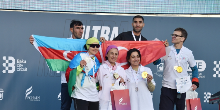 Bakıda keçirilən ultramarafon qaçışının qalibləri mükafatlandırılıb
