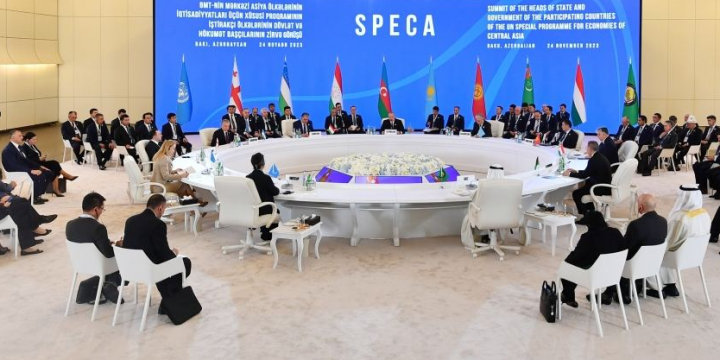 BMT-nin Mərkəzi Asiya Ölkələrinin İqtisadiyyatları üçün Xüsusi Proqramı – SPECA-nın Zirvə görüşünün Bakı Bəyannaməsi qəbul edilib
