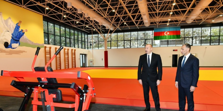 President Ilham Aliyev examined conditions created at Training Center of national judo teams