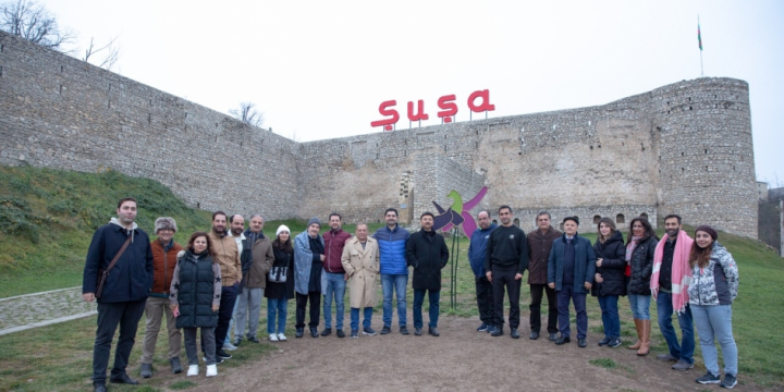 “Azərbaycanda Qızılbaş irsi: tarixin izi ilə” konfransının iştirakçıları Şuşada olublar