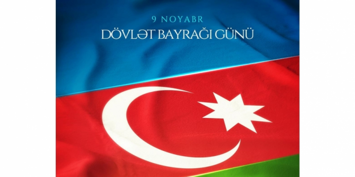 President Ilham Aliyev made post on National Flag Day