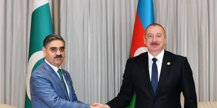 President of Azerbaijan Ilham Aliyev met with caretaker Prime Minister of Pakistan in Tashkent