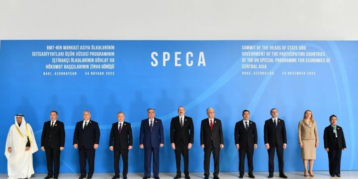 Prezident İlham Əliyev Bakıda keçirilən SPECA-nın Zirvə görüşündə iştirak edib