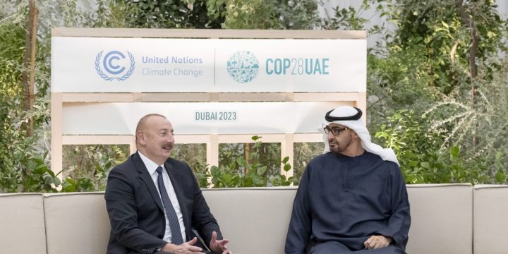 Prezident İlham Əliyev Dubayda Birləşmiş Ərəb Əmirliklərinin Prezidenti Şeyx Məhəmməd bin Zayed Əl Nəhyan ilə görüşüb