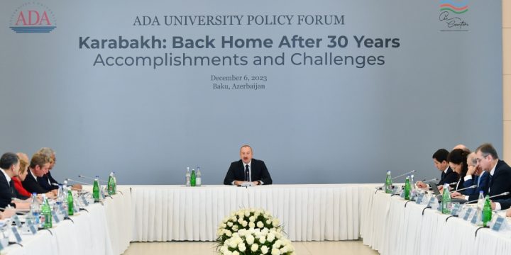 President Ilham Aliyev attended Forum titled “Karabakh: Back Home After 30 Years. Accomplishments and Challenges”