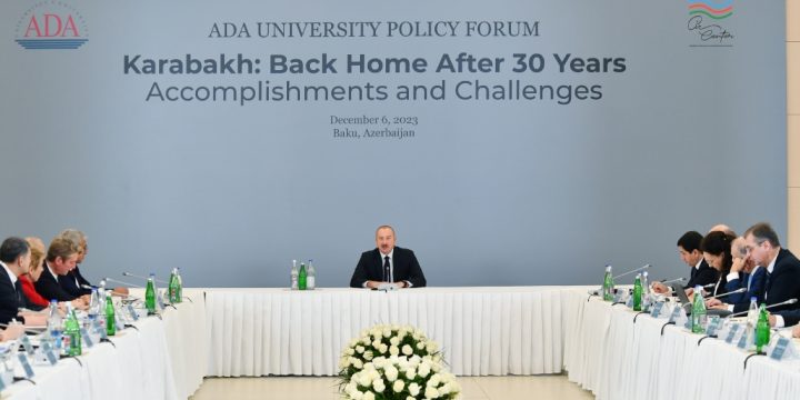 Prezident İlham Əliyev “Qarabağ: 30 ildən sonra evə dönüş. Nailiyyətlər və çətinliklər” Forumunda iştirak edib