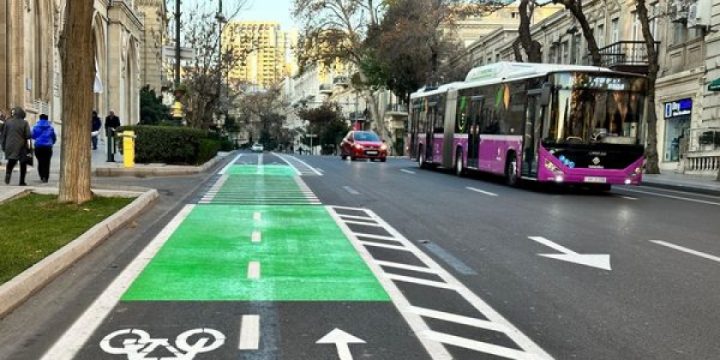 Green bike lanes on Baku streets seek to improve cyclist safety