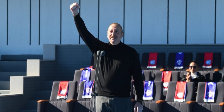 President Ilham Aliyev delivered speech at Khankendi Stadium