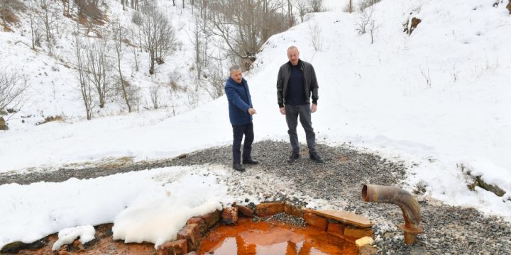 President Ilham Aliyev visited Turshsu Spring in Shusha district