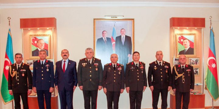 Türkiyənin ordu generalı Heydər Əliyev adına Hərbi İnstitutda olub