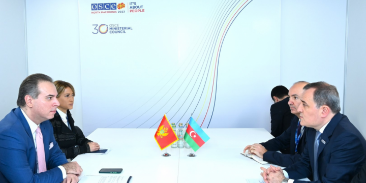 Ceyhun Bayramov Monteneqronun xarici işlər naziri ilə görüşüb