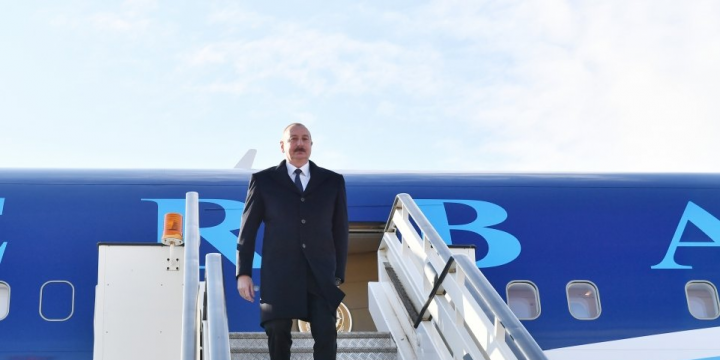 President of Azerbaijan Ilham Aliyev arrived in Serbia for working visit