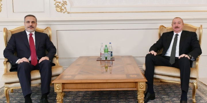 President of Azerbaijan Ilham Aliyev received Foreign Minister of Türkiye
