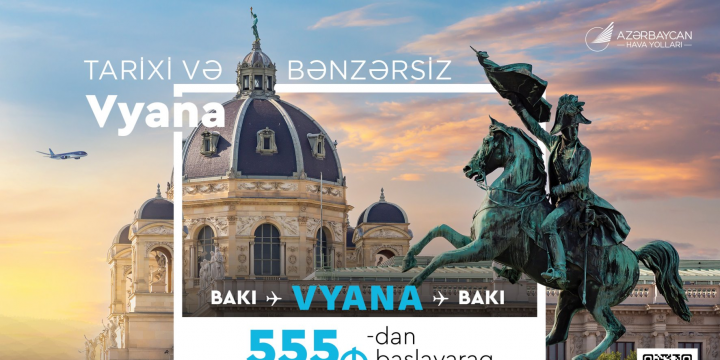 AZAL-dan Bakı-Vyana istiqamətində uçuşlara xüsusi təklif