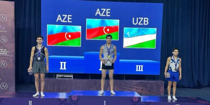 Azərbaycan gimnastları Daşkənddə daha üç medal qazanıblar