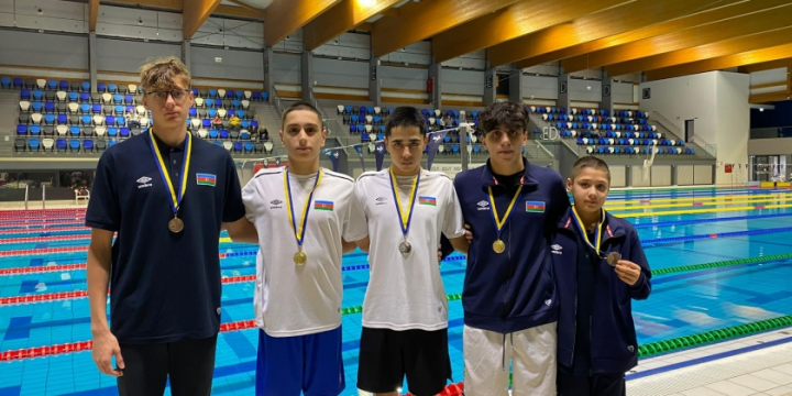 Azərbaycan üzgüçüləri beynəlxalq turnirdə 4 qızıl, 1 gümüş medal qazanıblar