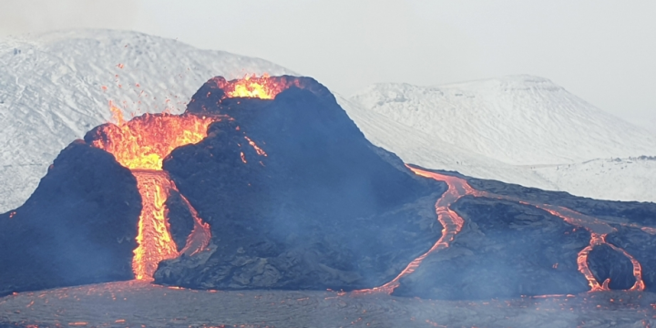 Iceland volcano erupts near town after weeks of quake activity