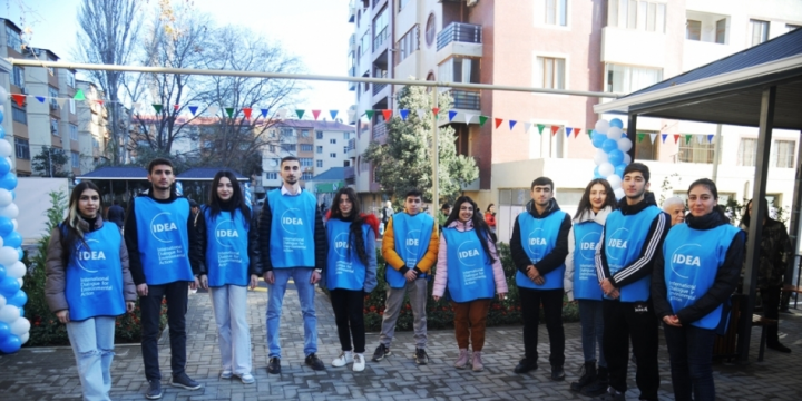 IDEA İctimai Birliyi paytaxtın Nərimanov rayonunda yeni “Bizim Həyət”in açılışını edib