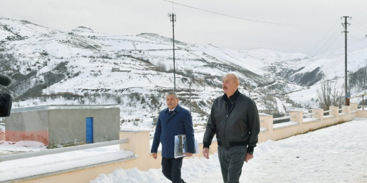 Prezident İlham Əliyev Şuşa rayonunun Turşsu qəsəbəsində olub