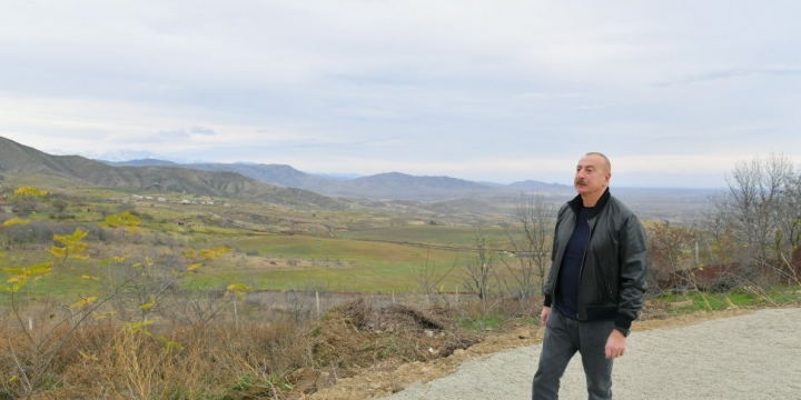 President Ilham Aliyev visited villages of Nakhchivanli, Pirjamal, Khanabad and Pirlar in Khojaly