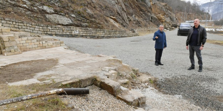 President Ilham Aliyev visited Sakhsi Spring in Shusha district