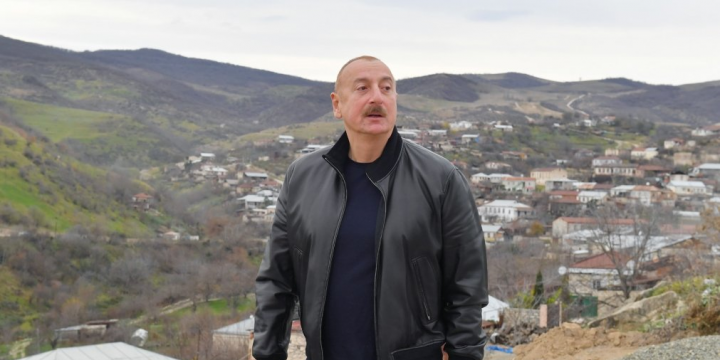 Prezident İlham Əliyev Xocalı rayonunun Xanabad kəndində olub 
