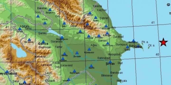 Magnitude 3 quake strikes Caspian Sea