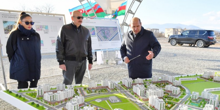 Foundation stone was laid for 4th residential complex in Aghdam city