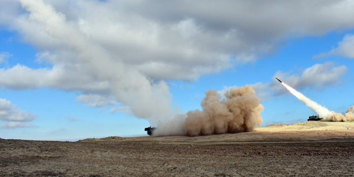 Air Defense units carry out combat firing
