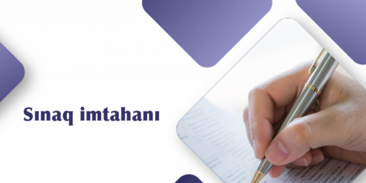 Magistraturaya qəbul imtahanı modelinə uyğun sınaq imtahanına qeydiyyat aparılır