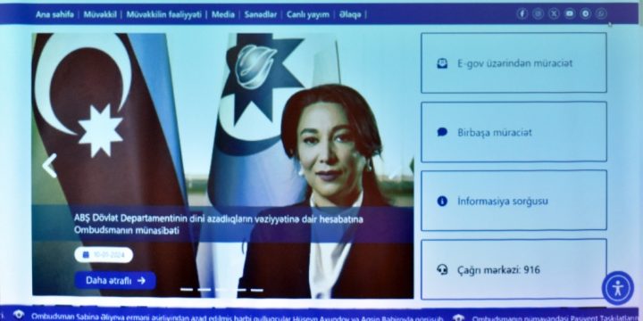 Ombudsman Aparatının yeni veb-saytı təqdim olunub