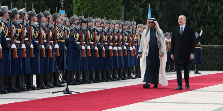 Official welcome ceremony was held for President of United Arab Emirates Sheikh Mohamed bin Zayed Al Nahyan 