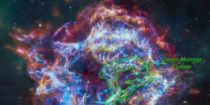 NASA telescopes chase down “Green Monster” in star’s debris