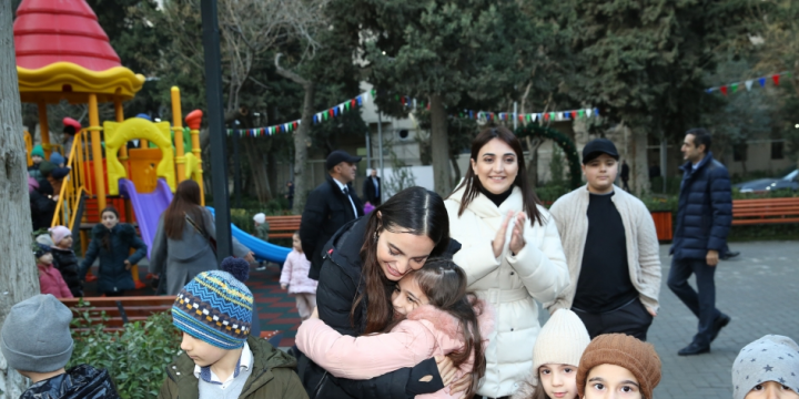 Leyla Aliyeva attends inauguration of two more yards redeveloped under “Bizim həyət” project in Baku