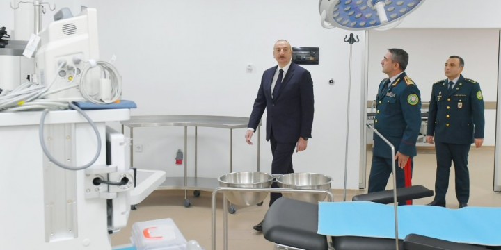 President Ilham Aliyev attended inauguration of new military hospital complex of State Border Service in Baku