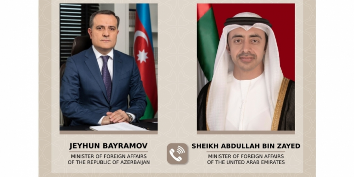 FM Bayramov engages in talks on regional and international issues with UAE counterpart